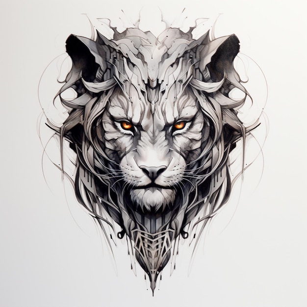 Lion Tattoo PNG Transparent Images Free Download  Vector Files  Pngtree