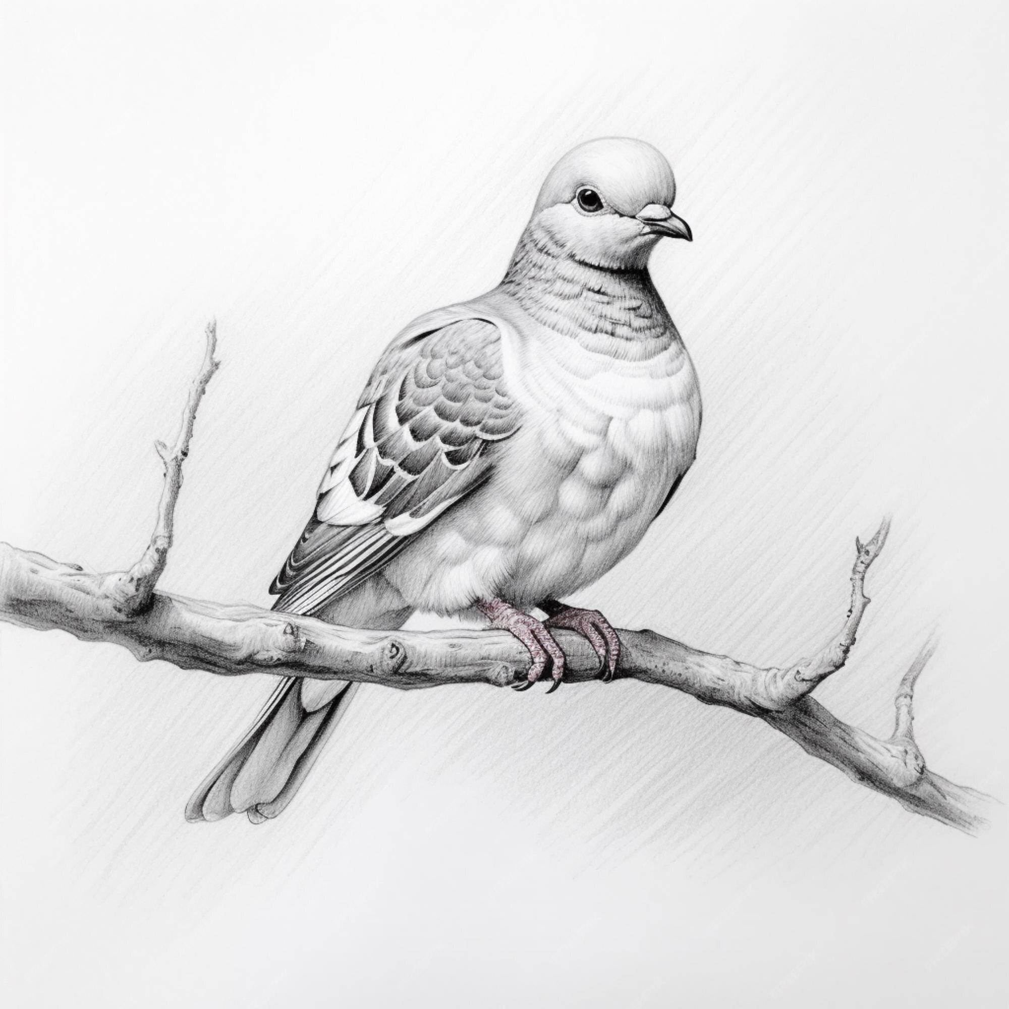 Рисунок голубя