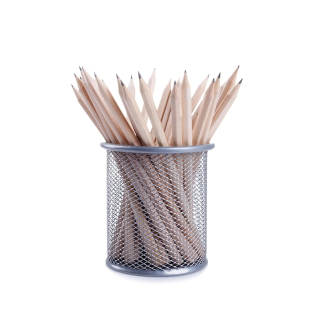 Pencils in a basket