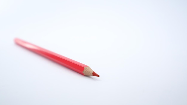 Pencils isolated on white background close up