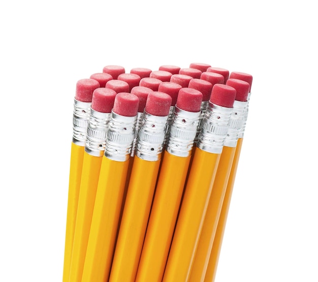 Photo pencils isolated on white