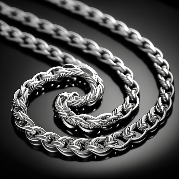 Photo a pendant and chain necklace design