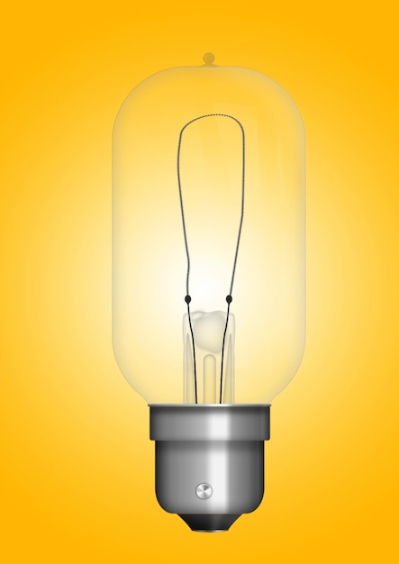 Pendant lamp with light bulb isolated on colored background 3d rendering illustration fit for your design element