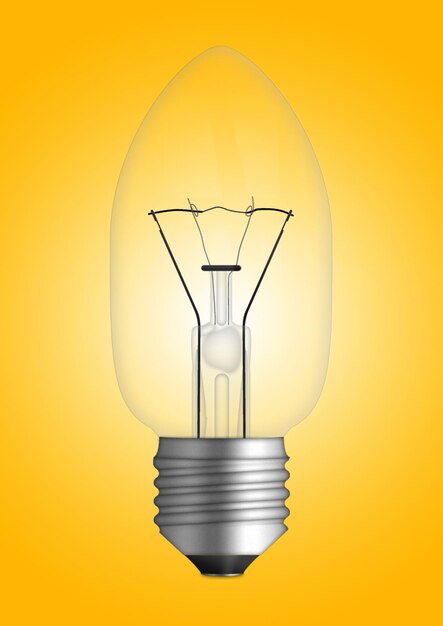 Pendant lamp with light bulb isolated on colored background 3d rendering illustration fit for your design element