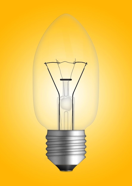 pendant lamp with light bulb isolated on colored background 3d rendering illustration fit for your design element