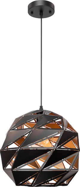 Photo a pendant light with a black wire