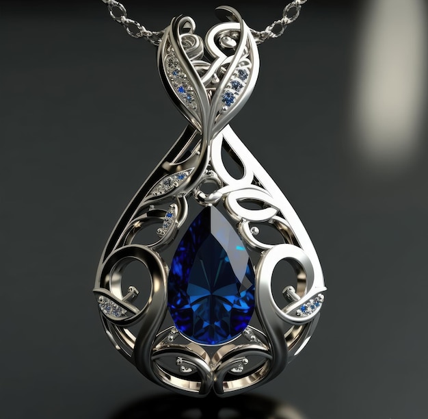 a pendant and necklace design