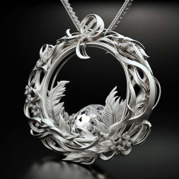 a pendant and necklace design