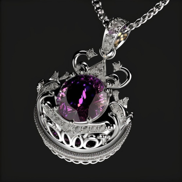 a pendant and necklace design