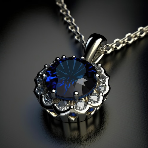 a pendant and necklace design