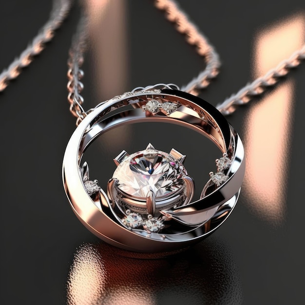 a pendant and necklace design