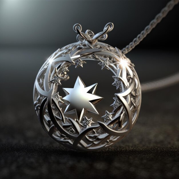 a pendant and necklace design