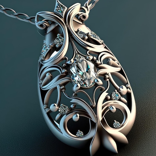 a pendant and necklace design