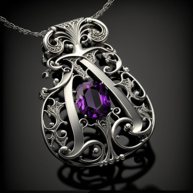 a pendant and necklace design