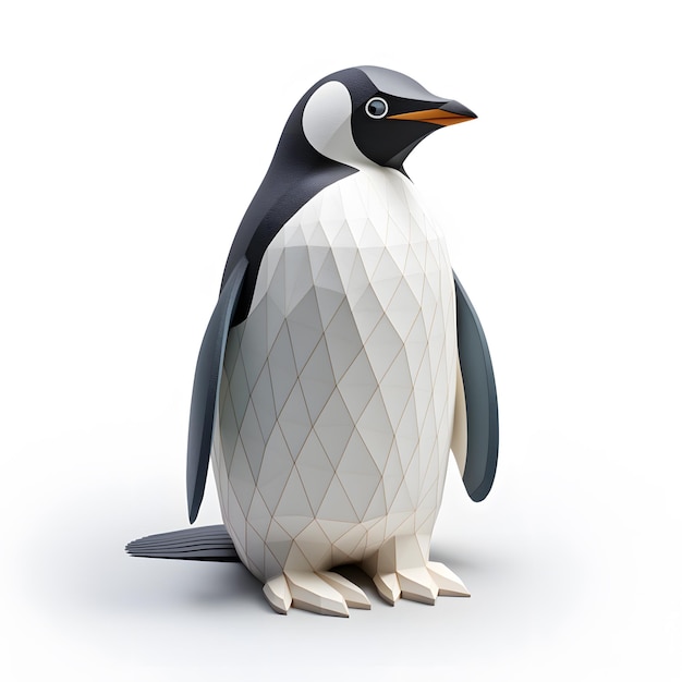 Photo penguin 3d 3d model