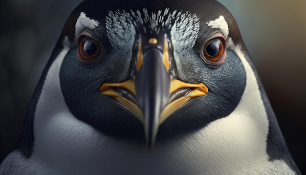 ペンギンの顔ハメ撮り