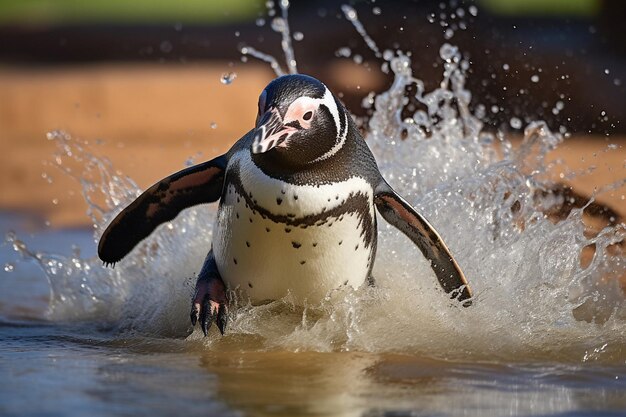 写真 次の食事のために釣るペンギン