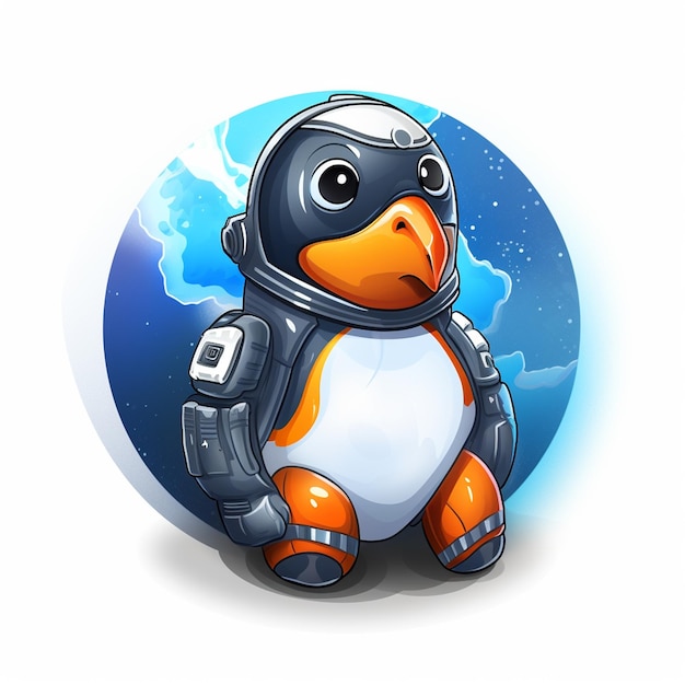 Photo penguin icon