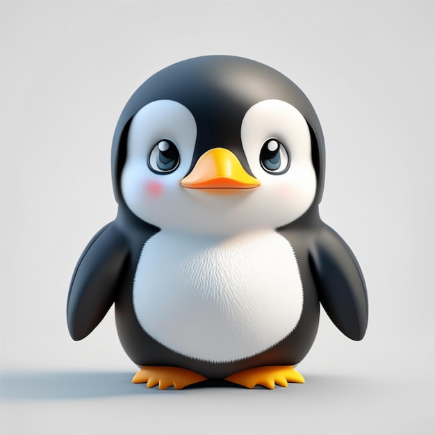 Premium AI Image | a penguin realistic kid adult