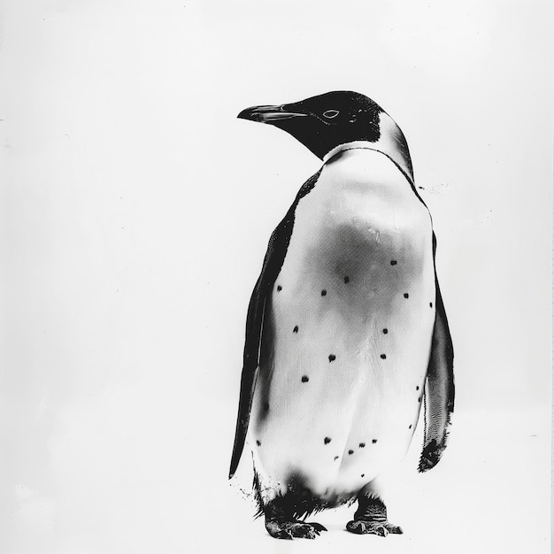 penguin on the white back ground