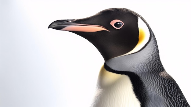 penguin with isolated white background