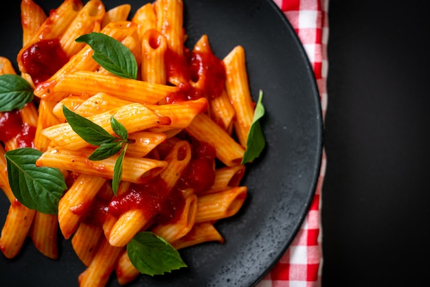 Penne pasta in tomato sauce