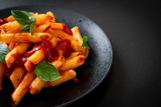 Penne pasta in tomato sauce