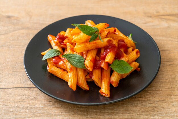 Penne pasta in tomato sauce