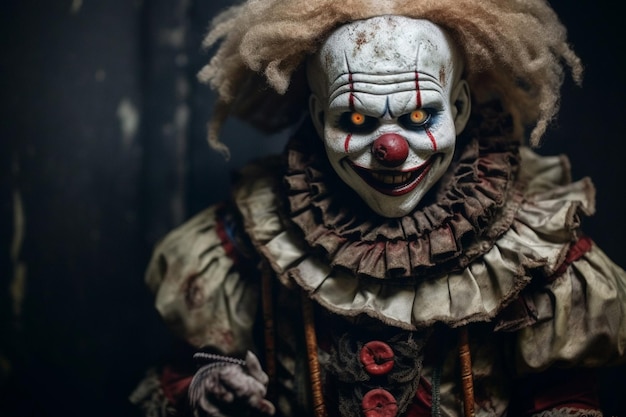 A Man Costumed as Pennywise Making Scary Face Reaction · Free Stock Photo