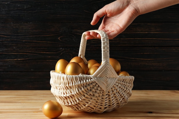 Pension rewards returns and investment funding concepts golden eggs