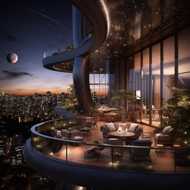 Penthouse with an expansive terrace