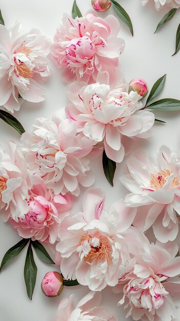 peonies flowers HD 8K wallpaper Stock Photographic Image