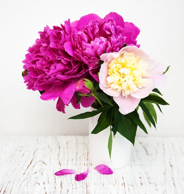 Peony flowers