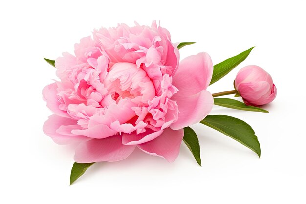 Peony isolated on white background