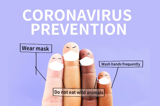 Photo people around the world work together to prevent the concept of coronavirus