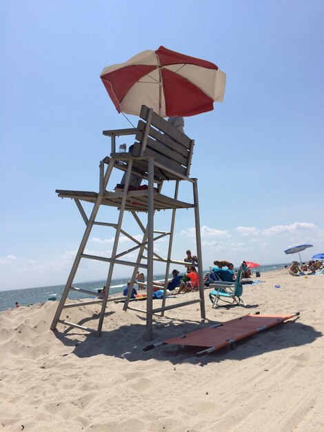 Foto gente sulla spiaggia