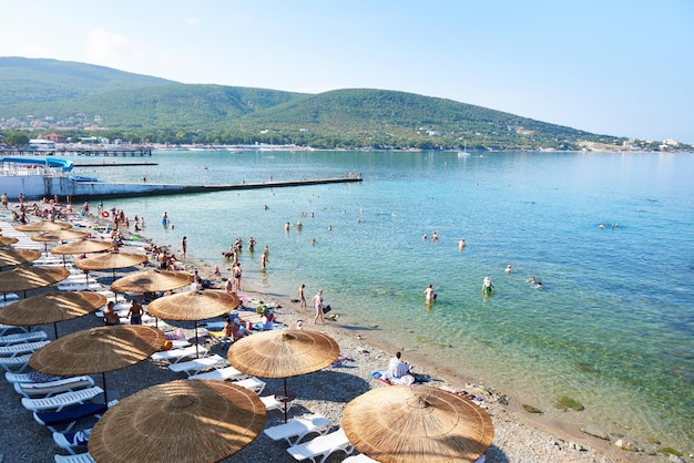 People on beach