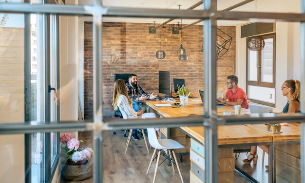 People in a business meeting in the office