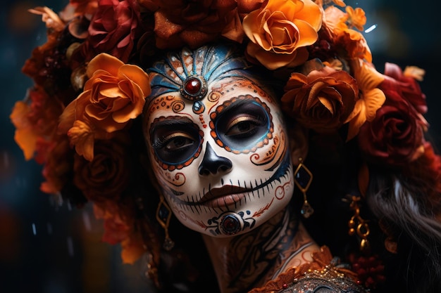 People celebrate the Day of the Dead Generative AI