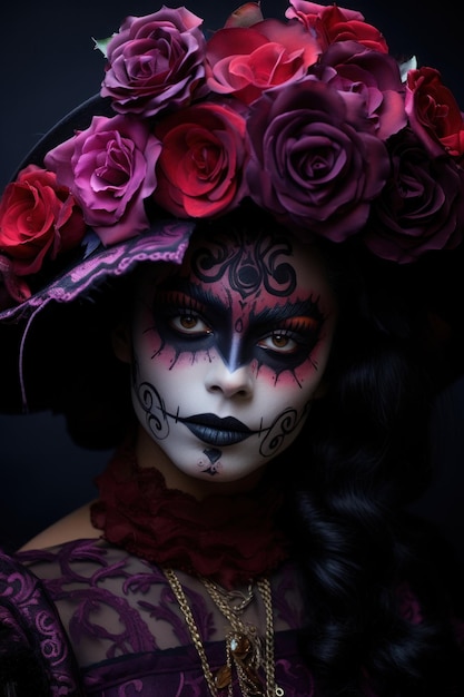 People celebrate the Day of the Dead Generative AI