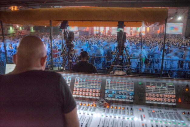 Photo people at the concert