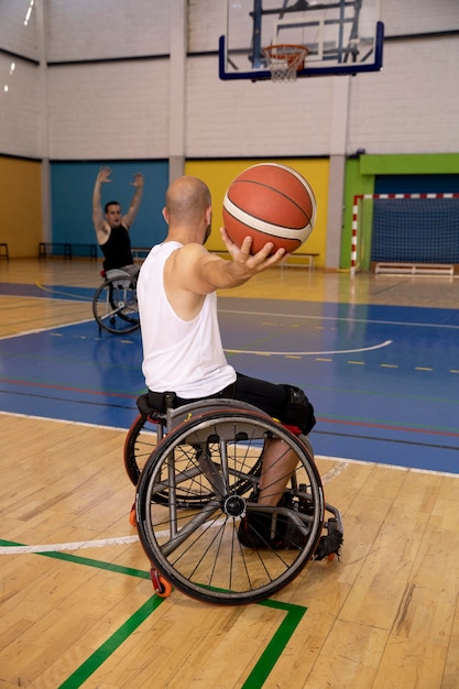 People doing sports with disabilities