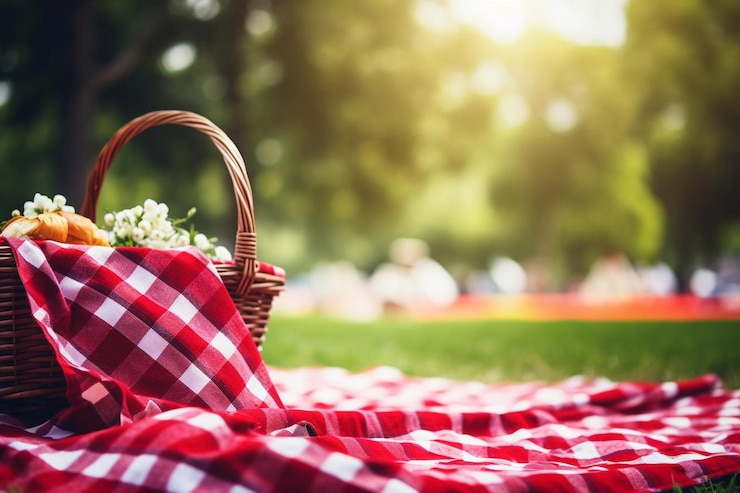 Photo people enjoying a summer picnic day together outdoors