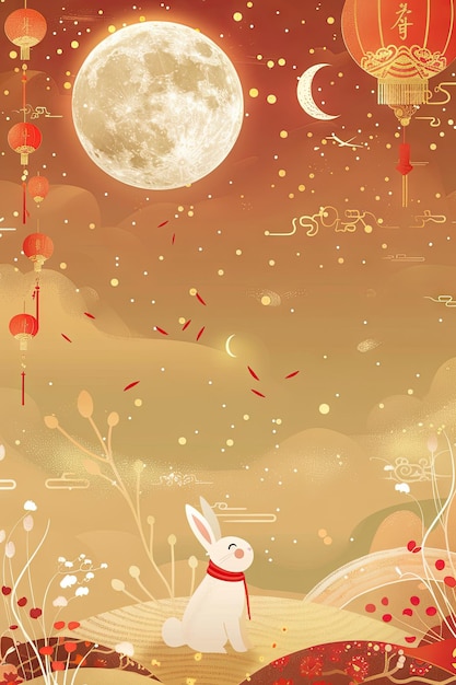 people family celebration moon festival midautumn festival background