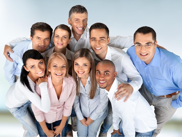 People friendship group of people smiling cheerful happiness young adult