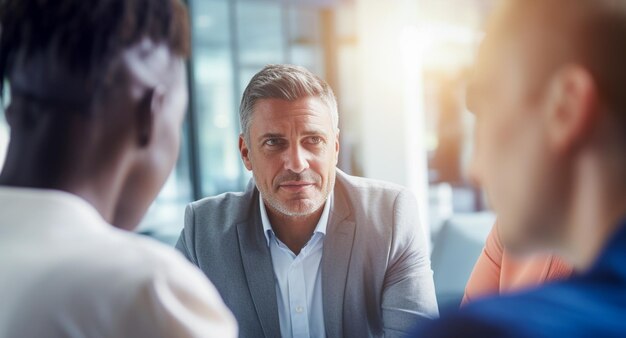 People from different cultures engaging in an inclusive and fair job interview