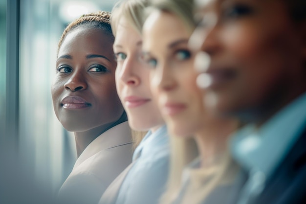 Photo people from different cultures engaging in an inclusive and fair job interview