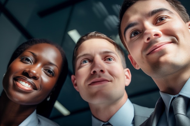 Photo people from different cultures engaging in an inclusive and fair job interview