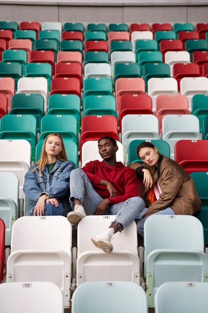 Photo people in grandstands