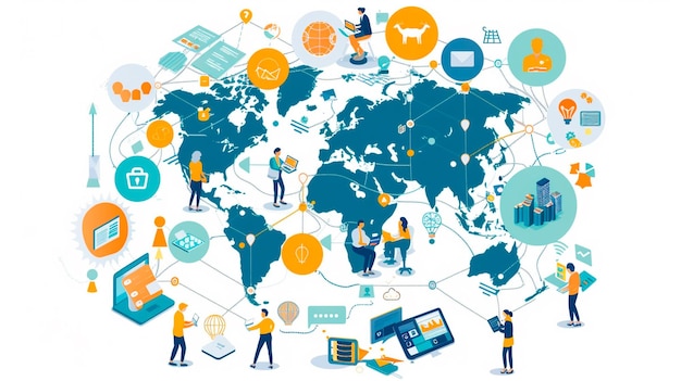 people group with global network